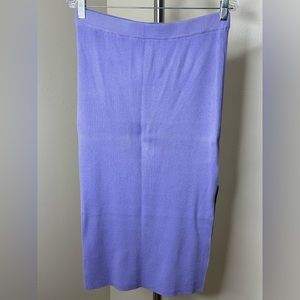 HOUSE OF HARLOW 1960 RIBBED MIDI SKIRT